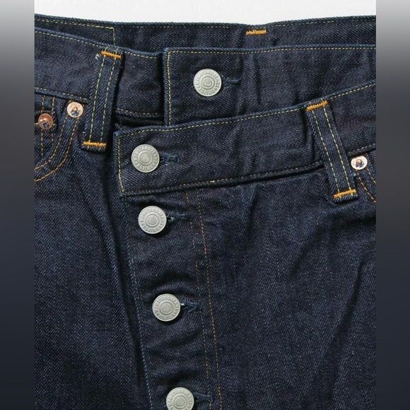 Like new Momotaro Jeans 12oz GTB Selvedge Denim Wrap Skirt. - Picture 6 of 16